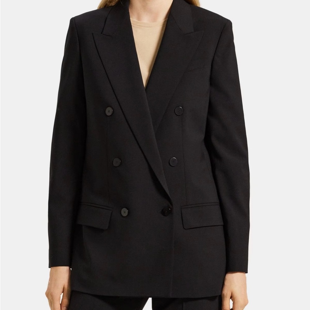 Theory Sevona Stretch Wool DB Jacket NWT